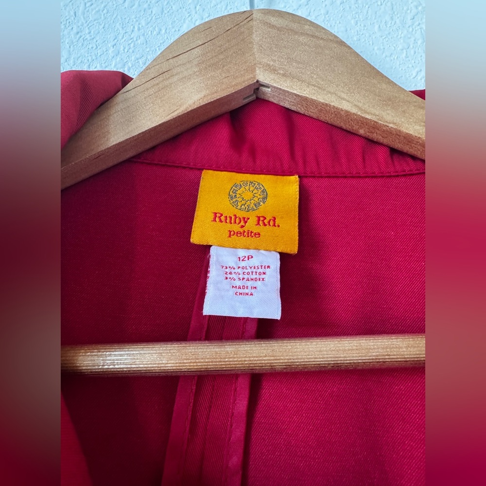 Ruby Rd. Bold Red Women's Jacket - image 3